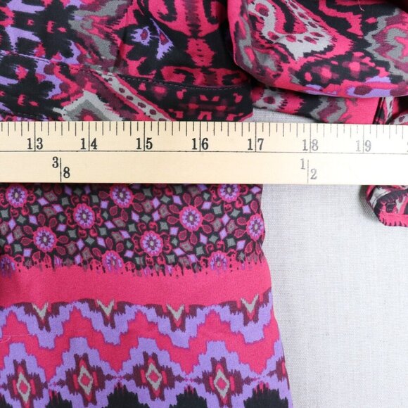 Express Pink and Purple Patterned Dress - Picture 13 of 16